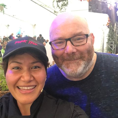 Amy with Steve Ashwrth 2019 Truro Food Festival